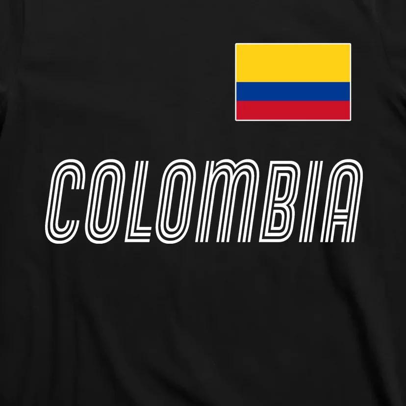 Colombia Soccer Jersey Flag T-Shirt