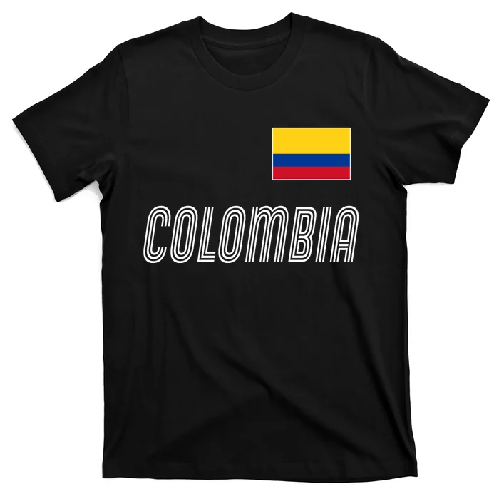 Colombia Soccer Jersey Flag T-Shirt