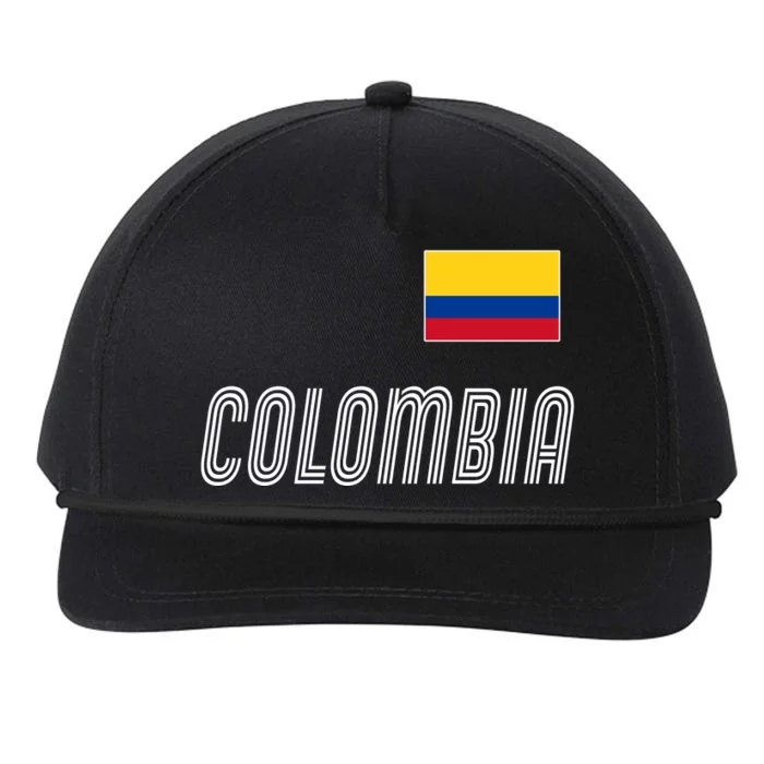 Colombia Soccer Jersey Flag Snapback Five-Panel Rope Hat