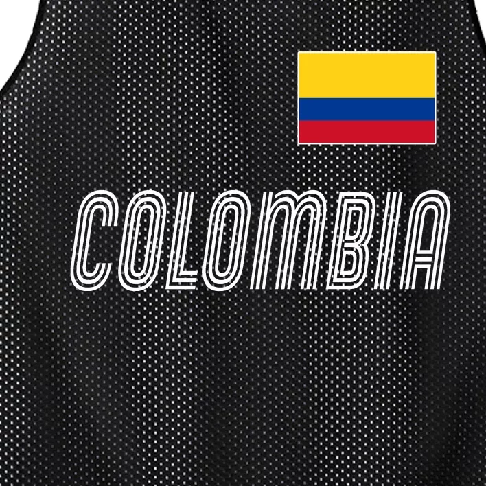 Colombia Soccer Jersey Flag Mesh Reversible Basketball Jersey Tank