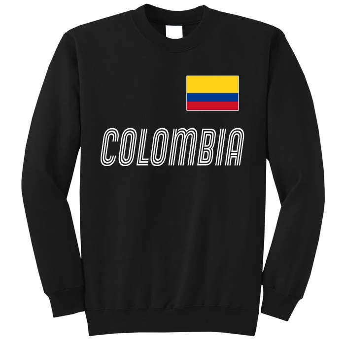 Colombia Soccer Jersey Flag Tall Sweatshirt