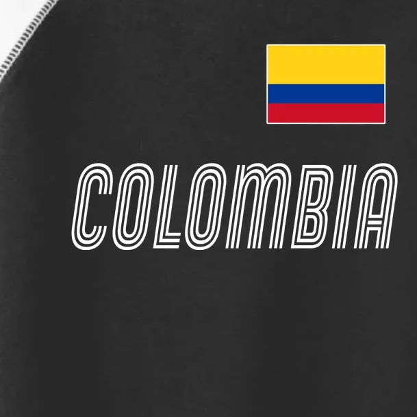 Colombia Soccer Jersey Flag Toddler Fine Jersey T-Shirt