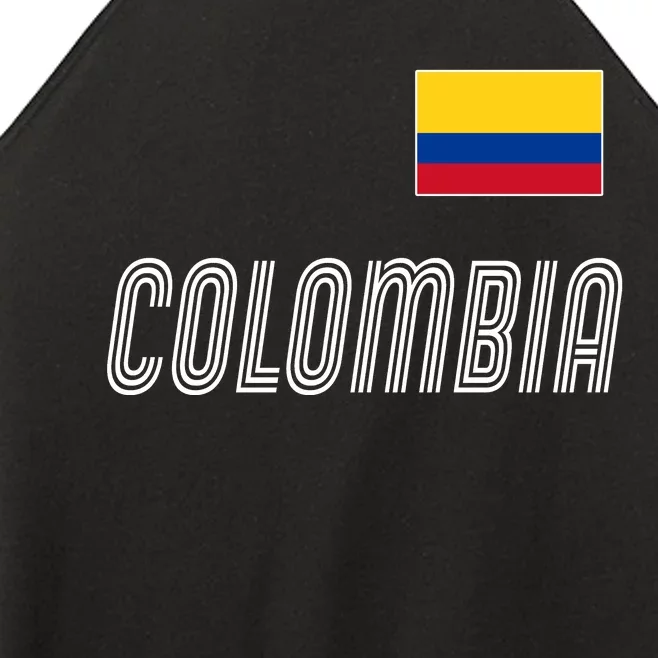 Colombia Soccer Jersey Flag Women’s Perfect Tri Rocker Tank