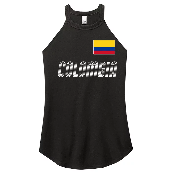 Colombia Soccer Jersey Flag Women’s Perfect Tri Rocker Tank