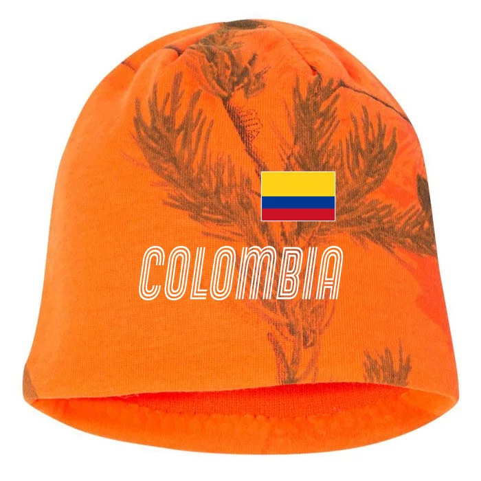 Colombia Soccer Jersey Flag Kati - Camo Knit Beanie