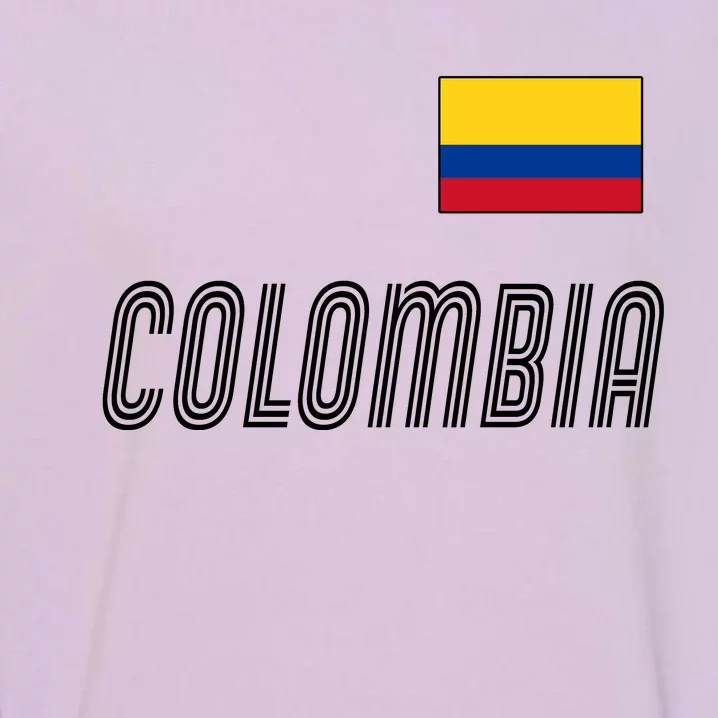 Colombia Soccer Jersey Flag Garment-Dyed Sweatshirt