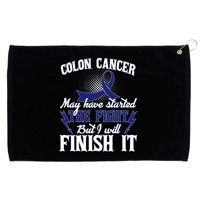 Colon Cancer Awareness Finish The Fight Grommeted Golf Towel