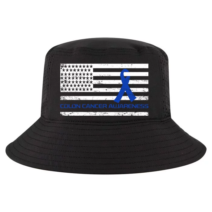 Colon Cancer Awareness Flag Cool Comfort Performance Bucket Hat