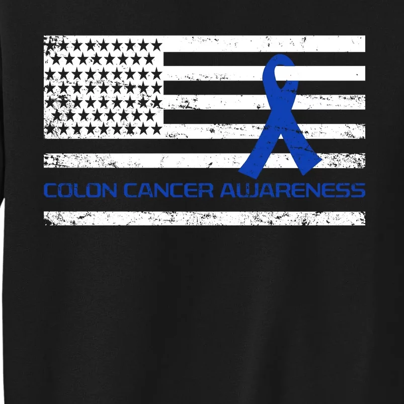 Colon Cancer Awareness Flag Sweatshirt