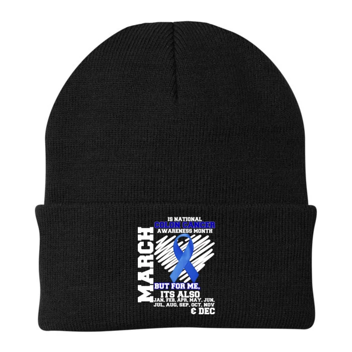 Colon Cancer Awareness Month Is Every Month Knit Cap Winter Beanie