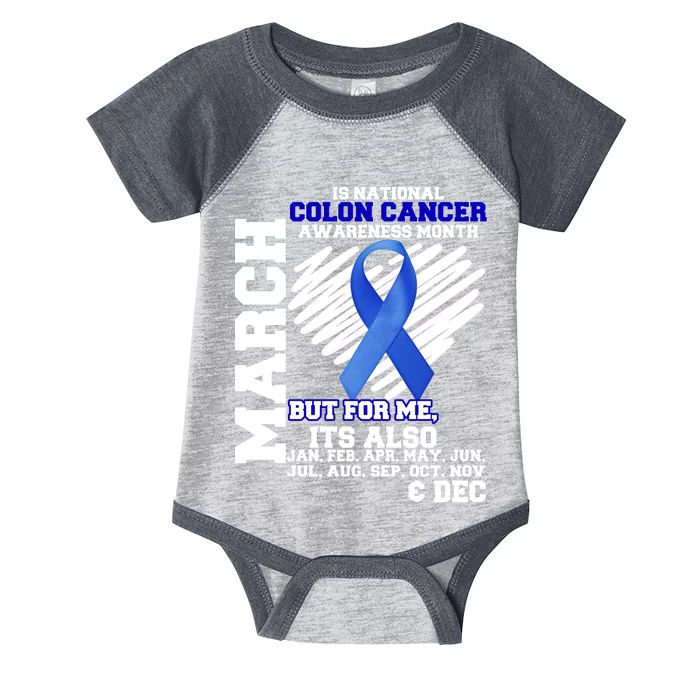 Colon Cancer Awareness Month Is Every Month Infant Baby Jersey Bodysuit