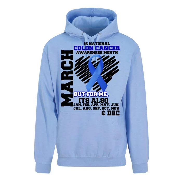 Colon Cancer Awareness Month Is Every Month Unisex Surf Hoodie