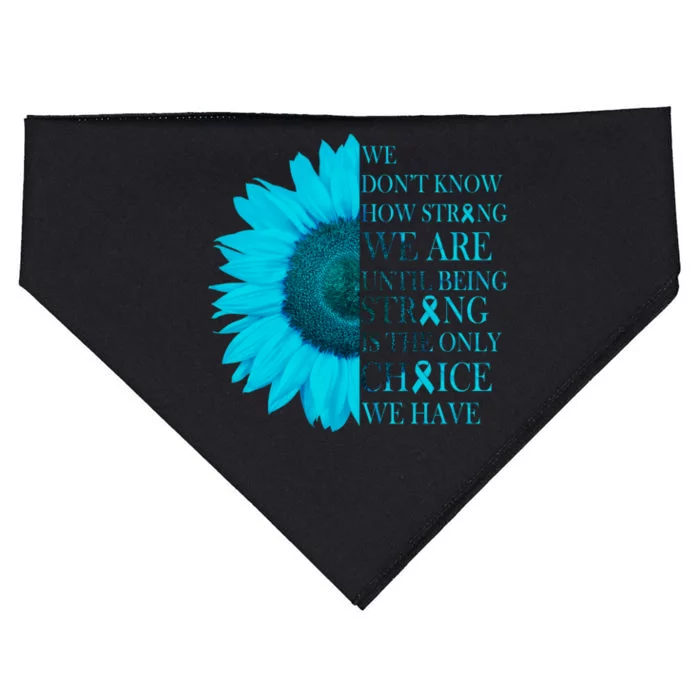 Colon Cancer Awareness Sunflower USA-Made Doggie Bandana