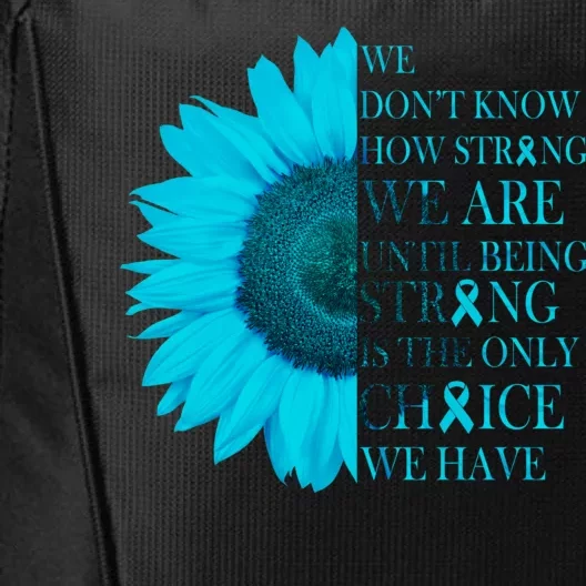 Colon Cancer Awareness Sunflower City Backpack