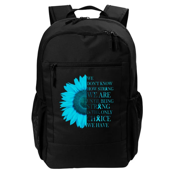 Colon Cancer Awareness Sunflower Daily Commute Backpack