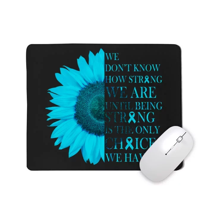 Colon Cancer Awareness Sunflower Mousepad