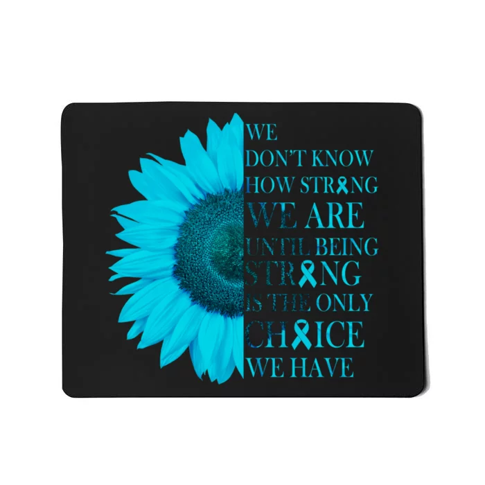 Colon Cancer Awareness Sunflower Mousepad