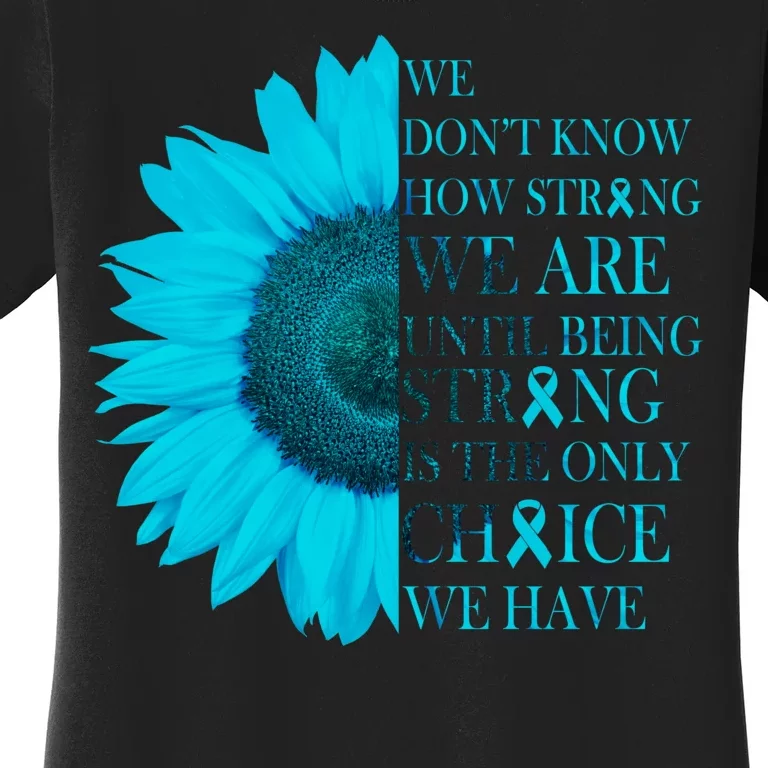 Colon Cancer Awareness Sunflower Women's T-Shirt