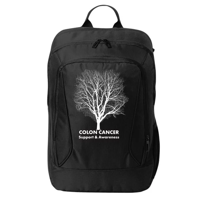 Colon Cancer Awareness Tree City Backpack