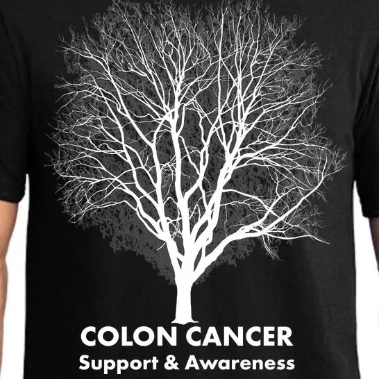 Colon Cancer Awareness Tree Pajama Set