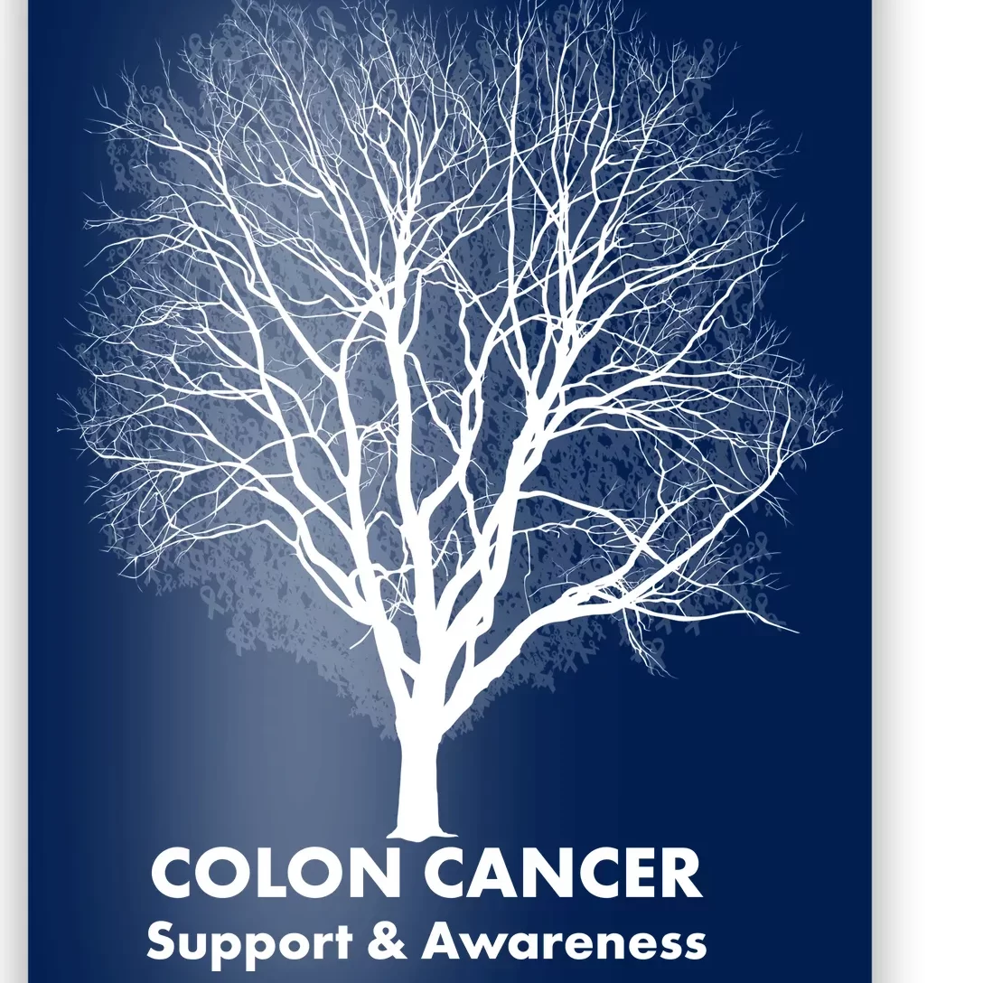 Colon Cancer Awareness Tree Poster