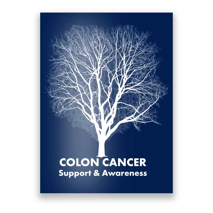 Colon Cancer Awareness Tree Poster