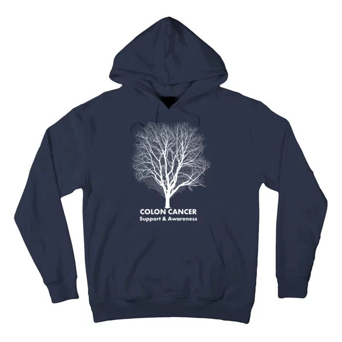 Colon Cancer Awareness Tree Tall Hoodie