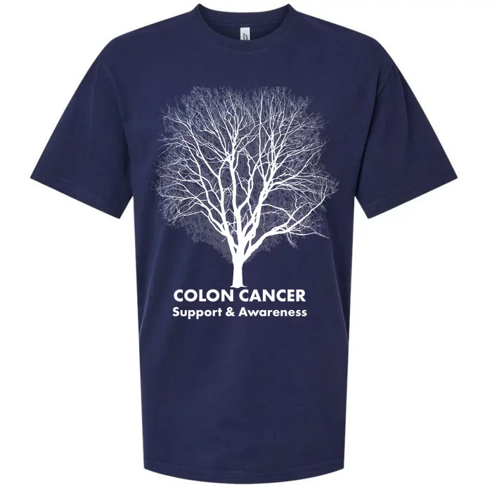 Colon Cancer Awareness Tree Sueded Cloud Jersey T-Shirt