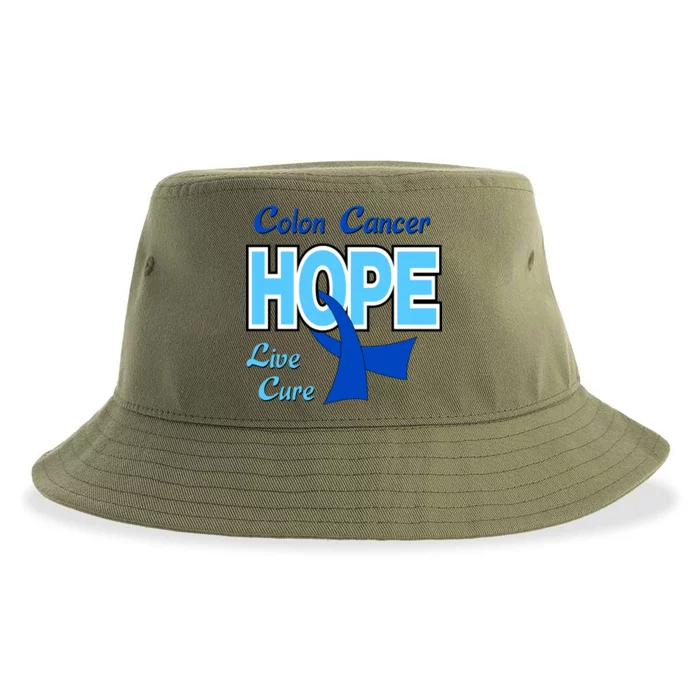 Colon Cancer Hope Live Cure Sustainable Bucket Hat