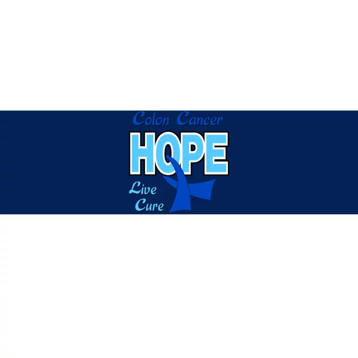 Colon Cancer Hope Live Cure Bumper Sticker