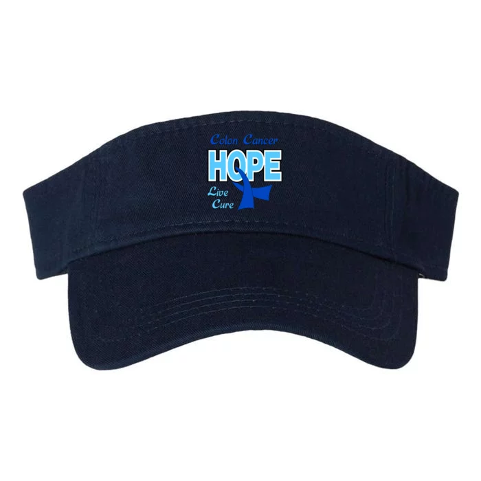 Colon Cancer Hope Live Cure Valucap Bio-Washed Visor