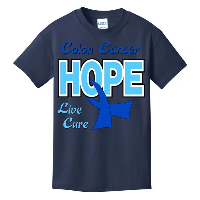 Colon Cancer Hope Live Cure Kids T-Shirt