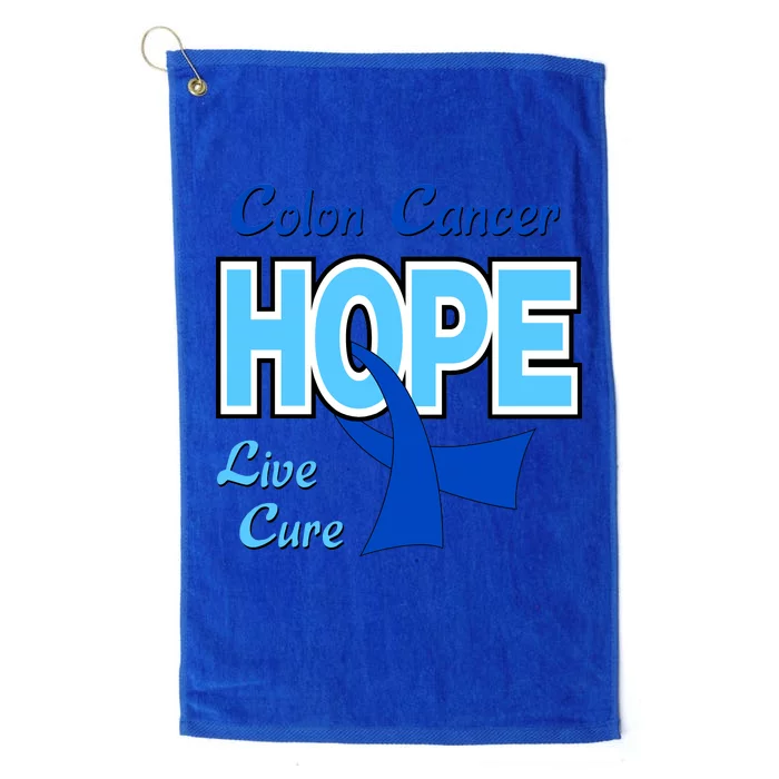 Colon Cancer Hope Live Cure Platinum Collection Golf Towel