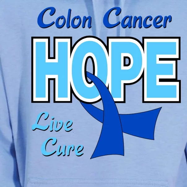 Colon Cancer Hope Live Cure Unisex Surf Hoodie