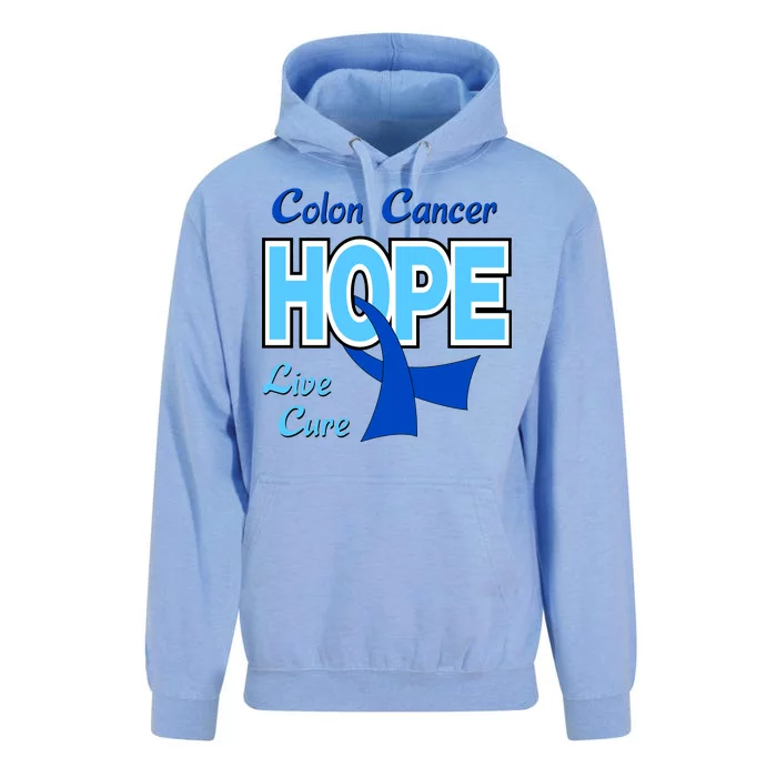 Colon Cancer Hope Live Cure Unisex Surf Hoodie