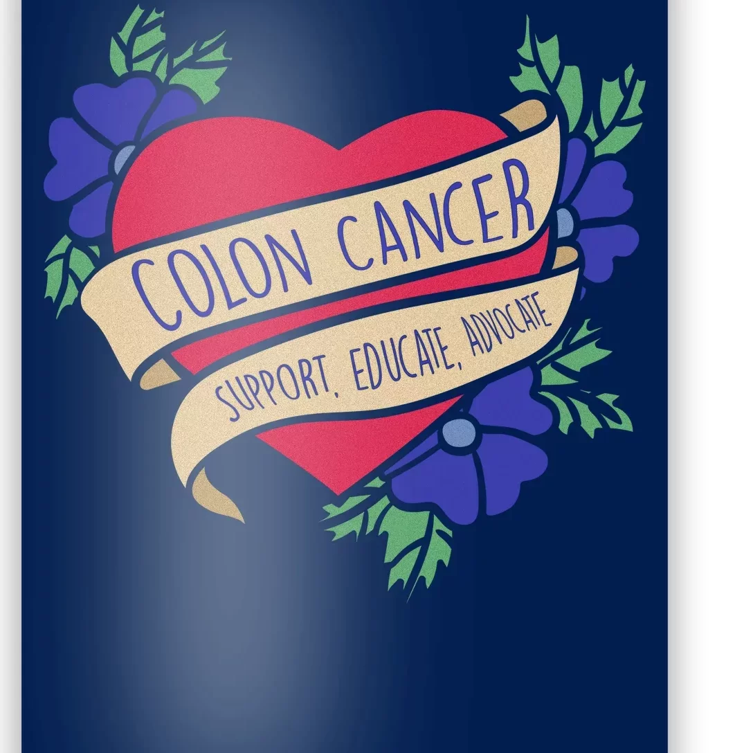 Colon Cancer Support Educate Advocate Poster