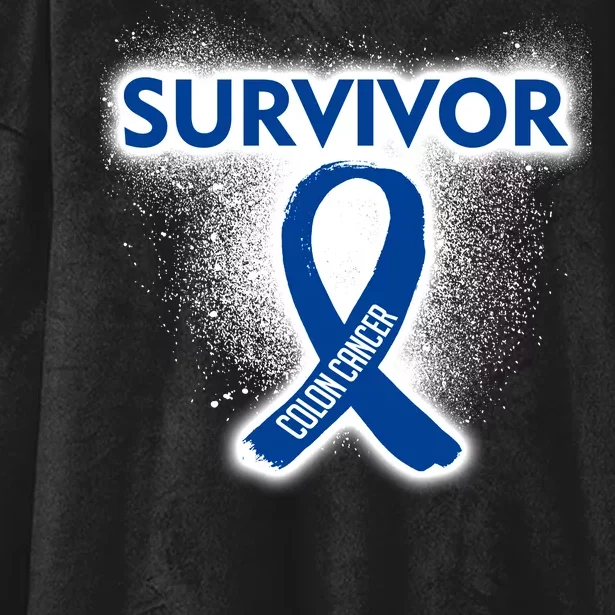 Colon Cancer Survivor Hooded Wearable Blanket