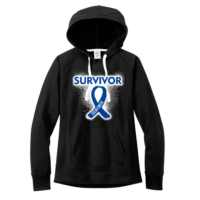 Colon Cancer Survivor Women's Fleece Hoodie