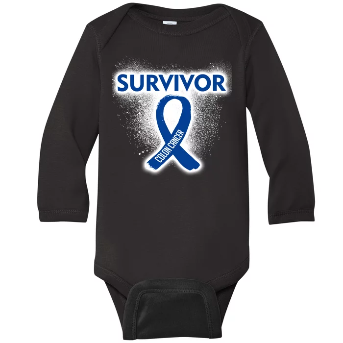 Colon Cancer Survivor Baby Long Sleeve Bodysuit