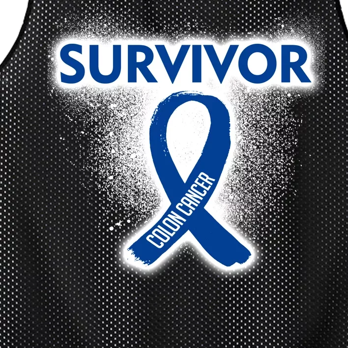 Colon Cancer Survivor Mesh Reversible Basketball Jersey Tank