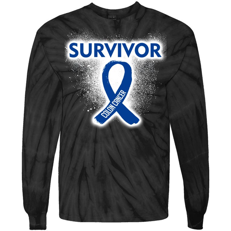 Colon Cancer Survivor Tie-Dye Long Sleeve Shirt