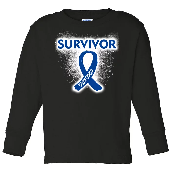 Colon Cancer Survivor Toddler Long Sleeve Shirt