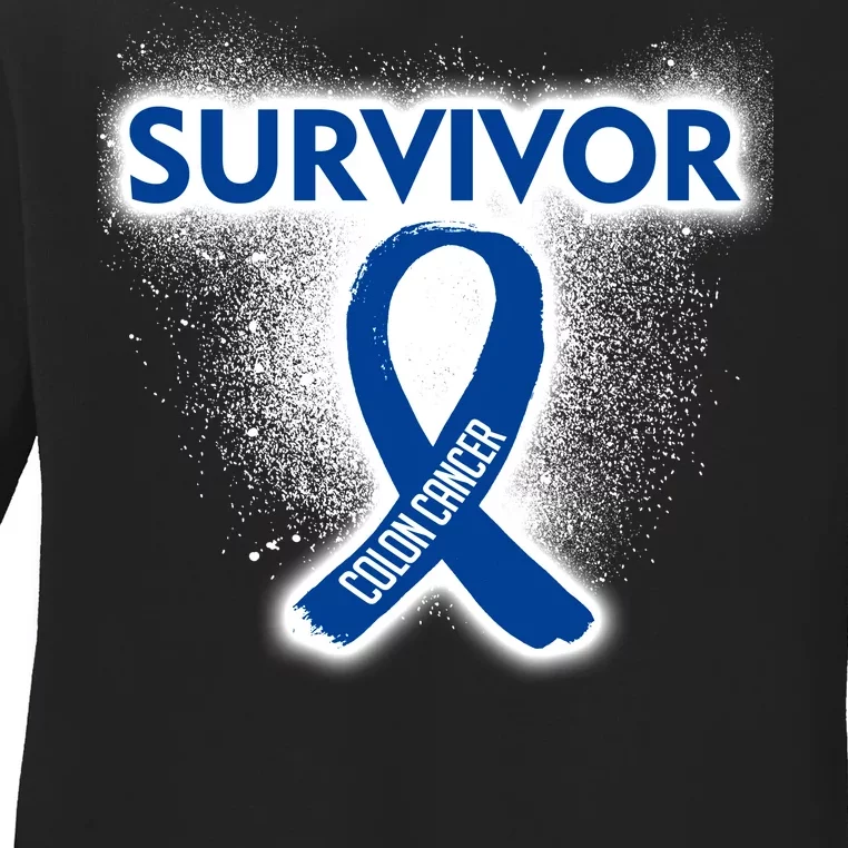 Colon Cancer Survivor Ladies Long Sleeve Shirt