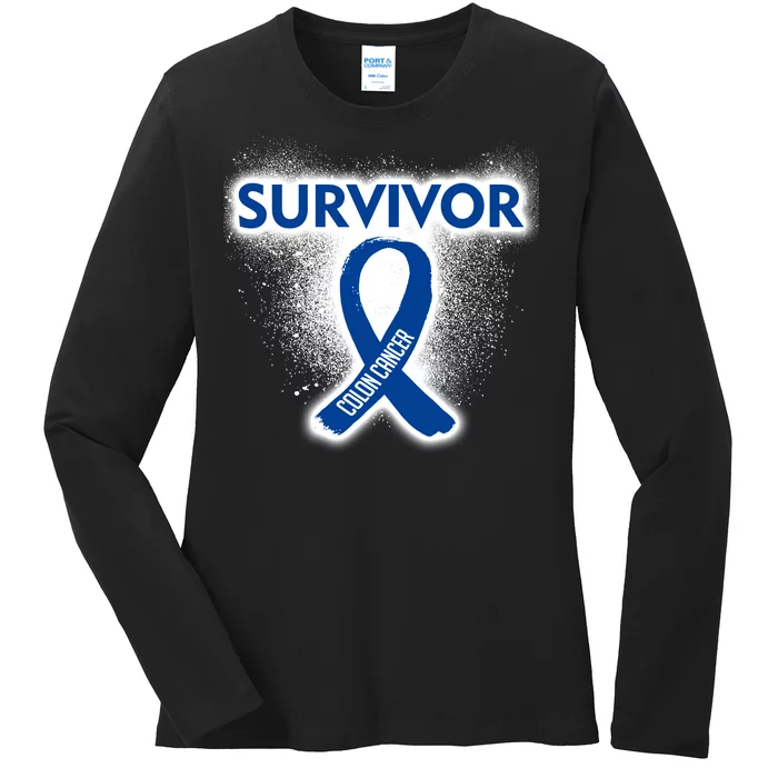 Colon Cancer Survivor Ladies Long Sleeve Shirt