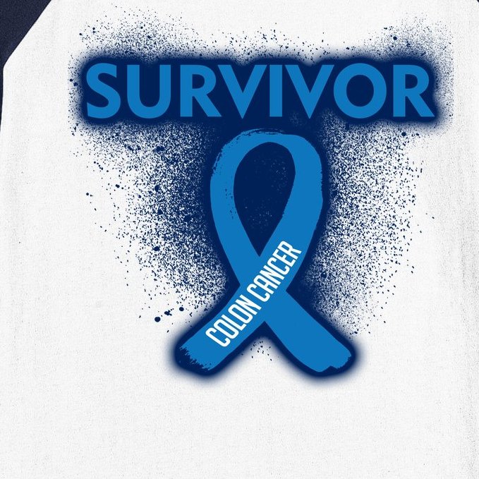 Colon Cancer Survivor Baseball Sleeve Shirt
