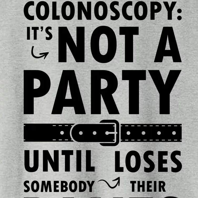 Colonoscopy Its Not A Party Until Somebody Loses Women's Crop Top Tee