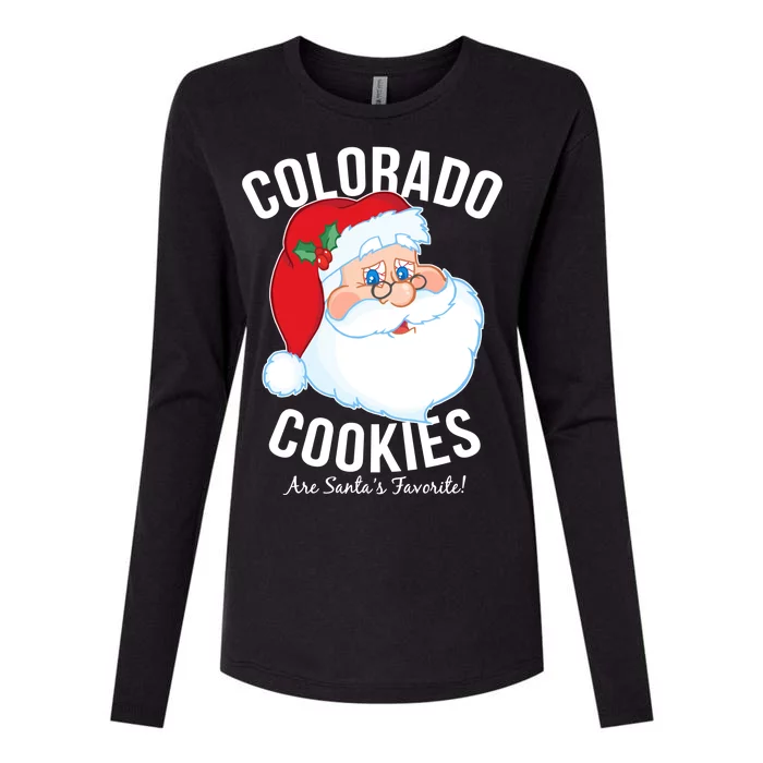 Colorado Cookies Are Santa's Favorite Womens Cotton Relaxed Long Sleeve T-Shirt