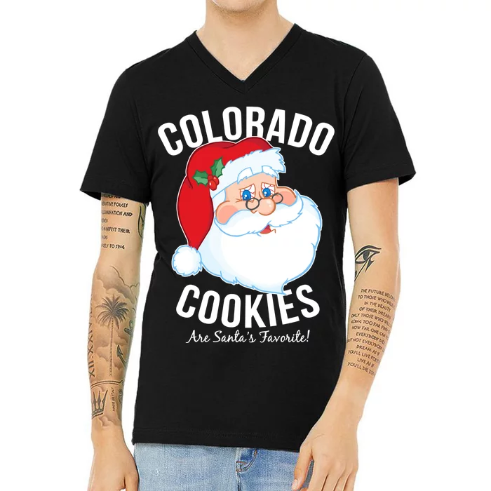 Colorado Cookies Are Santa's Favorite V-Neck T-Shirt