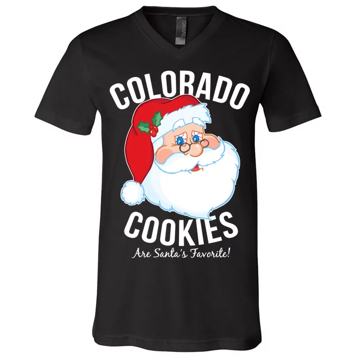 Colorado Cookies Are Santa's Favorite V-Neck T-Shirt