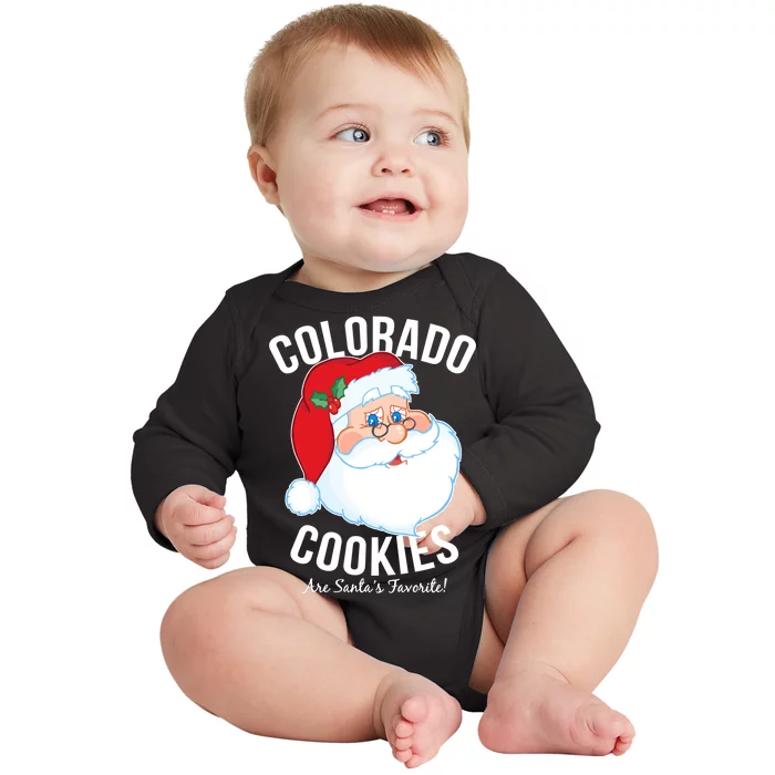 Colorado Cookies Are Santa's Favorite Baby Long Sleeve Bodysuit